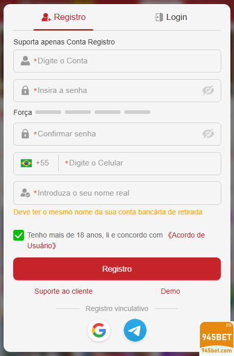 Experiência de Jogos 945bet.com